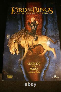 Sideshow Weta Lord Of The Rings Gothmog With Warg Lotr Statue #0476/4500 Soldout