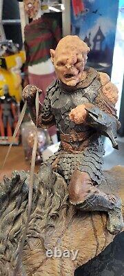 Sideshow Weta Lord Of The Rings Gothmog With Warg Lotr Statue 4500 Soldout