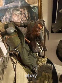 Sideshow Weta Lord Of The Rings Legolas Gimli On Arod Statue Sold Out