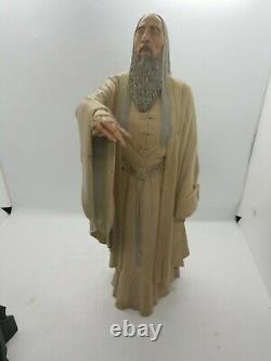 Sideshow Weta Lord Of The Rings Saruman The White Polystone Statue read DESCRIP