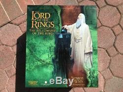 SARUMAN THE WHITE BUST STATUE SIDESHOW LOTR LORD OF THE RINGS WETA LOW