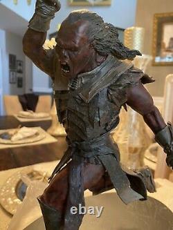 Sideshow Weta Lord Of The Rings Uruk-hai Scout Swordsman Statue Repaired