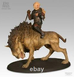 Sideshow Weta Lord of the Rings Gothmog on Warg Statue (New in Box)