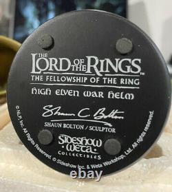 Sideshow Weta Lord of the Rings LOTR High Elven Warrior War Helm Statue Bust