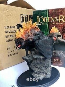 Sideshow Weta Lord of the Rings Statue Balrog Flame of Udun Original