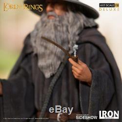 The Lord Of The Rings Statue 1/10 GANDALF THE GREY Iron Studios Sideshow DELUXE