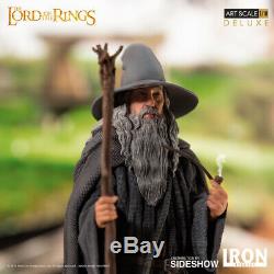 The Lord Of The Rings Statue 1/10 GANDALF THE GREY Iron Studios Sideshow DELUXE