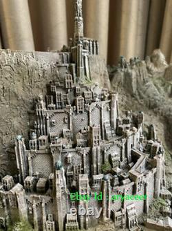 The Lord Of The Rings White City Minas Tirith Statue Collectible Model In Stock