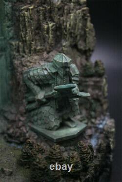 The Lord of The Rings Hobbit Lonely Mountain Door Scene Resin Statue Figure Mode