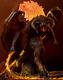 The Lord Of The Rings Balrog Figure Statue 11 /w Articulation + Flaming Whip