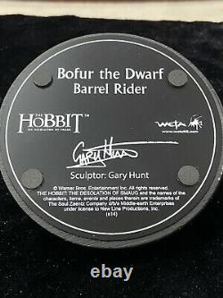 WETA Lord Rings LOTR Hobbit'Bofur the Dwarf Barrel Rider' Mini Statue! L@@K