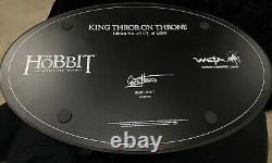 WETA Lord Rings LOTR Hobbit King Thror on Throne 1/6 Statue #909/1000! L@@K