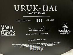 WETA Lord Rings LOTR URUK-HAI SWORDSMAN 1/6 Scale statue! #1333/ 1500! L@@K