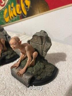 WETA Lord of the Rings Gollum & Smeagol in Ithilien Polystone Mini Statue NEW