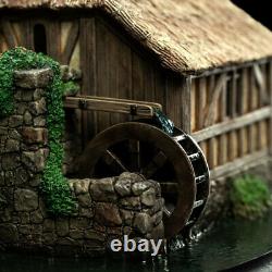 WETA Lord of the Rings Hobbiton Mill & Bridge Polystone Village Statue NEW