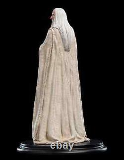 WETA Lord of the Rings Saruman the White Wizard with Staff Polystone Statue NEW