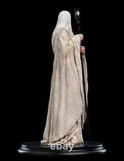 WETA Lord of the Rings Saruman the White Wizard with Staff Polystone Statue NEW