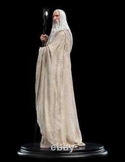 WETA Lord of the Rings Saruman the White Wizard with Staff Polystone Statue NEW