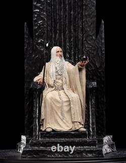 WETA Lord of the Rings Saruman the White on Throne 16 Scale Statue Figure NEW