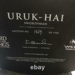 WETA Uruk Hai Swordsman Statue Lord of the Rings Hobbit Serial No. 1369/1500 RARE