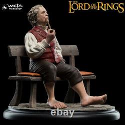 Weta Collectibles The Lord of The Rings Bilbo Baggins on Bench Statue Brand New
