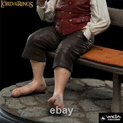 Weta Collectibles The Lord of The Rings Bilbo Baggins on Bench Statue Brand New