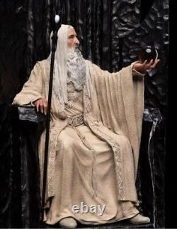 Weta Collectibles The Lord of the Rings Saruman the White on Throne Statue NISB