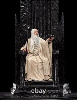 Weta Collectibles The Lord of the Rings Saruman the White on Throne Statue NISB