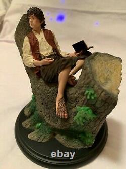 Weta Frodo Baggins In Tree Miniature Statue Lord of the Rings Collectible