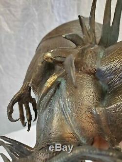 Weta Lord Of The Rings Eowyn And The Nazghul Faux Bronze Statue 30/200 Rare