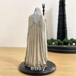 Weta Lord Of The Rings Orthank Saruman Statue 2 Piece Set