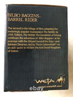 Weta Lord Of The Rings The Hobbit Bilbo Baggins Barrel Rider Statue Figure New