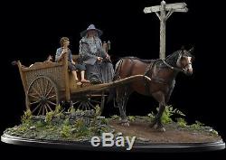 Weta Lord of the Rings MASTERS COLLECTION Gandalf & Frodo Cart Statue Enviroment