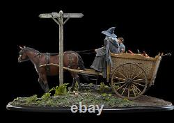 Weta Lord of the Rings MASTERS COLLECTION Gandalf & Frodo on Cart Figure Statue