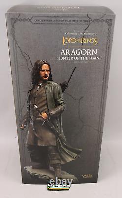 Weta Workshop Lord of Rings LotR 20th Aragorn Hunter of Plains 1/5 Statue MIB