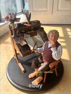 Weta Workwhop The Lord Of The Rings Bilbo Baggins At His Desk Statue In Stock