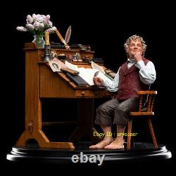 Weta Workwhop The Lord Of The Rings Bilbo Baggins At His Desk Statue In Stock