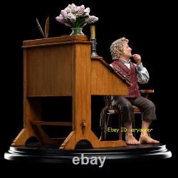 Weta Workwhop The Lord Of The Rings Bilbo Baggins At His Desk Statue In Stock