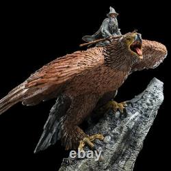 Wizard Gandalf Riding on Eagle Gwaihir Lord of the Rings Mini Statue Hobbit NEW